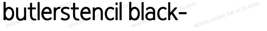 butlerstencil black字体转换